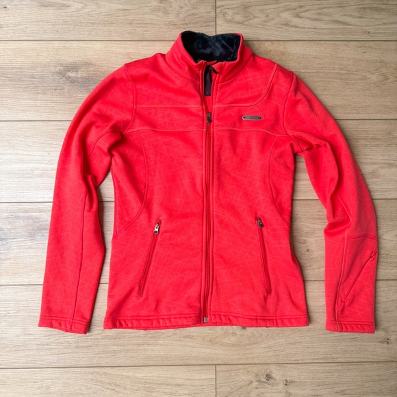 UNDER ARMOUR WOMENS ORANGE SOFTSHELL JACKET BLACK PANT SET SIZE SMALL GAMEDAY - Picture 2 of 7